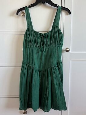 NWOT AE Tie Front Corset Mini Dress
